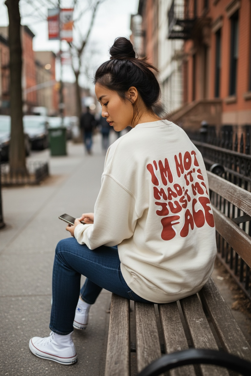 It's Just My Face Crewneck